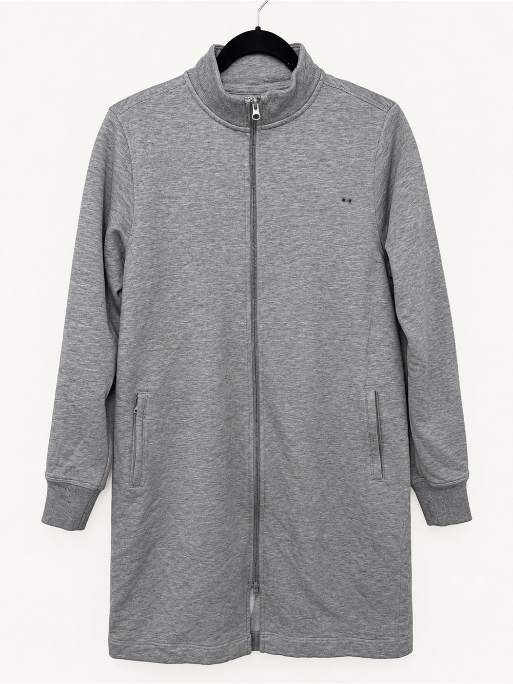 Duluth Trading Company Women’s Souped-Up Fleece Full-Zip Long Robe Gray Small